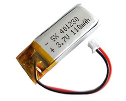 画像1: リチウムポリマー電池★3.7V/110mAh★