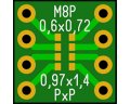 表面実装ピッチ変換基板（8個入）