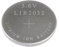 コイン形リチウム充電池（3.6V）