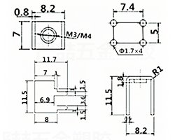 画像2: 基板取付金具（M3）（10個入）