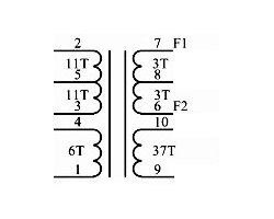 画像4: VFD表示器電源トランス