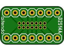 画像1: DIP-SOP変換基板（14P）（2枚入）