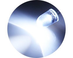 画像1: ★特売品★φ8★昼光色LED（20個入）