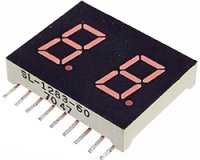 ★GW特売★国産2桁7セグLED表示器（赤色）