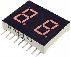 ☆特売品☆国産2桁7セグLED表示器（赤色） - aitendo