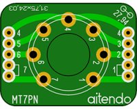 真空管ソケット変換基板（2枚入）