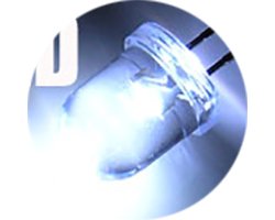 画像1: ★特売品★φ8★昼光色LED（10個入）