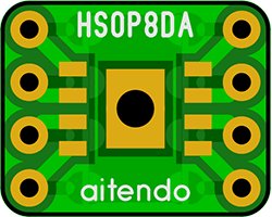 画像1: ★HSOP-8★ピッチ変換基板（6枚入）