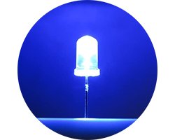 画像1: ★特売品★φ5★拡散青色LED（20個入）