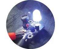 電池1本でLEDを点灯