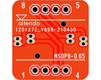 ★0.65/8P★ICソケット変換基板単体