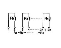 画像2: 4素子抵抗ネットワーク（5個入）