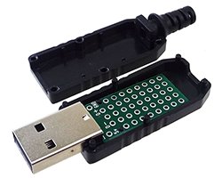 画像1: ケース対応USBプラグ基板単体（2枚入）