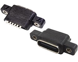 画像1: ★TYPE-C★シャーシ取付対応USBコネクタ（2個入）