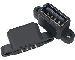 画像1: ★A/メス★シャーシ取付対応USBコネクタ