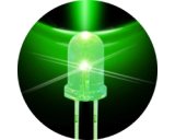 ★φ5★拡散光緑色LED（20個入）