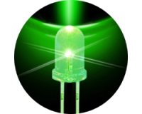 ★φ5★拡散光緑色LED（20個入）