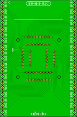 画像1: ICソケット変換基板単体