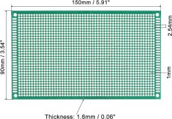 画像1: ★両面★2.54★ユニバーサル基板（90x150）