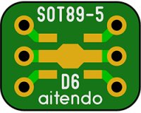 ★SOT-89★ピッチ変換基板（10枚入）