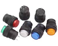 ★φ16★LEDランプ付きプッシュスイッチ★ロック付き★
