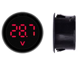 画像1: 丸型パネル式電圧表示器