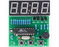 目覚まし機能付き4桁LED時計キット