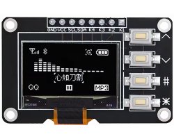画像1: ★SSD1315★4-KEY付き0.96インチOLEDモジュール★白色★