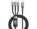 ★6A/100W★マルチ3in1データ通信・充電ケーブル