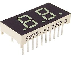 画像1: 2桁7セグLED表示器