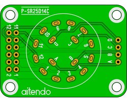 画像1: ロータリスイッチ変換基板