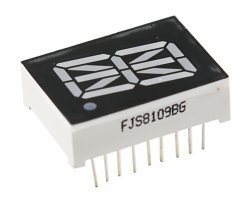 画像1: ★0.8★1桁16セグLED表示器(緑)