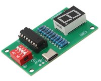 7セグメント LED ラッチ デコーダ ドライバキット