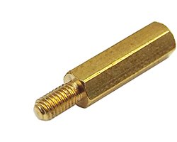 画像1: 黄銅六角オネジメネジとナット