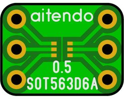 画像1: ★SOT-563★ピッチ変換基板（10枚入）